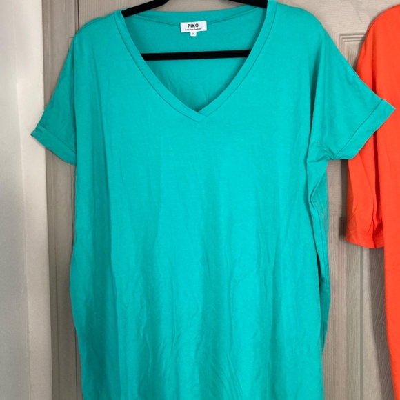 Set of two Piko 1988 tunic length short sleeve shirts - Picture 4 of 6